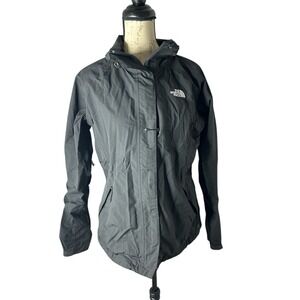 The North Face‎ Jacket Womens  Medium Hyvent Black No Hood Coat Nylon